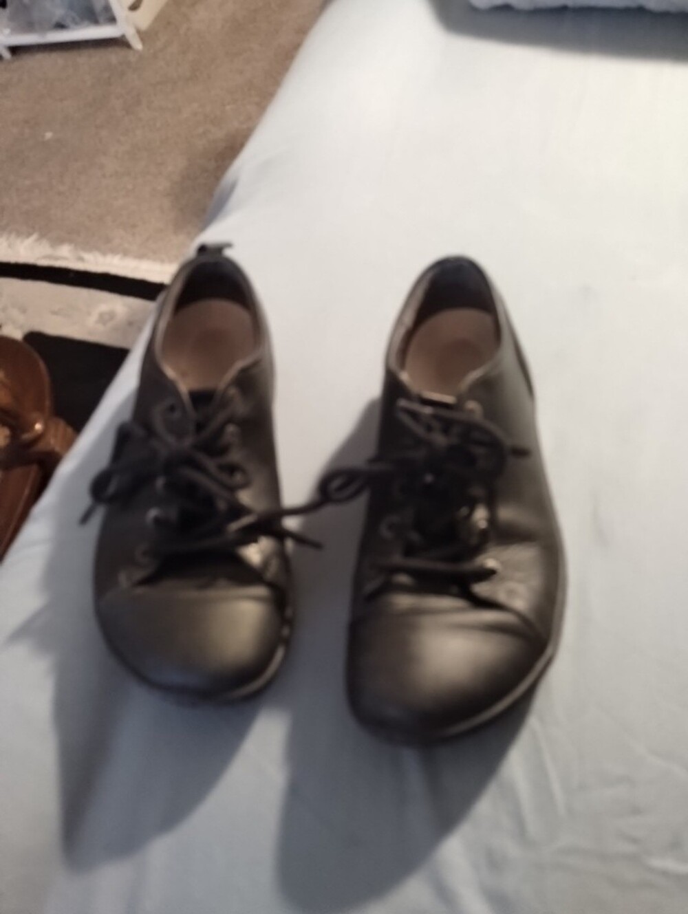 Birkenstock Black Leather Islay Lace Up Workwear EU 37; US 6-6.5